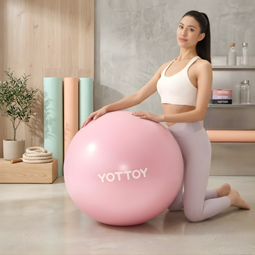 Fitfogo Pilates Stability Ball Set (9" + 10") – Anti-Burst Yoga & Core Exercise Ball for Home, Gym & Physical Therapy