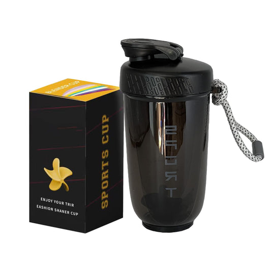 Ruehalf 20OZ Protein Shaker BottleSports Bottles for Protein Mixes with Whisk BallMixer BottlePortable Pre Workout Whey Protein Drink Shaker Cup(Color : Black)