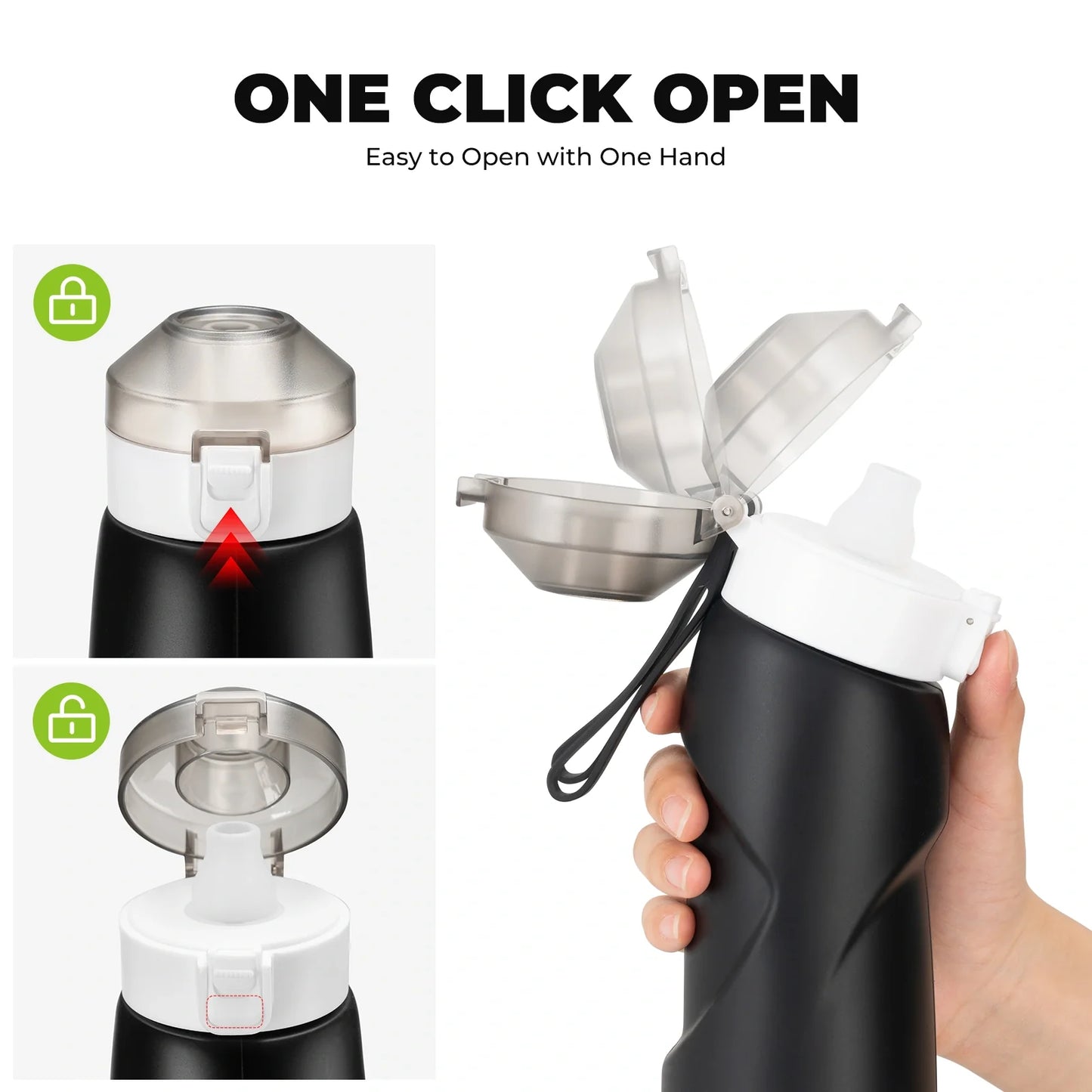 Collapsible Soft Water Bottle with Angled Spout